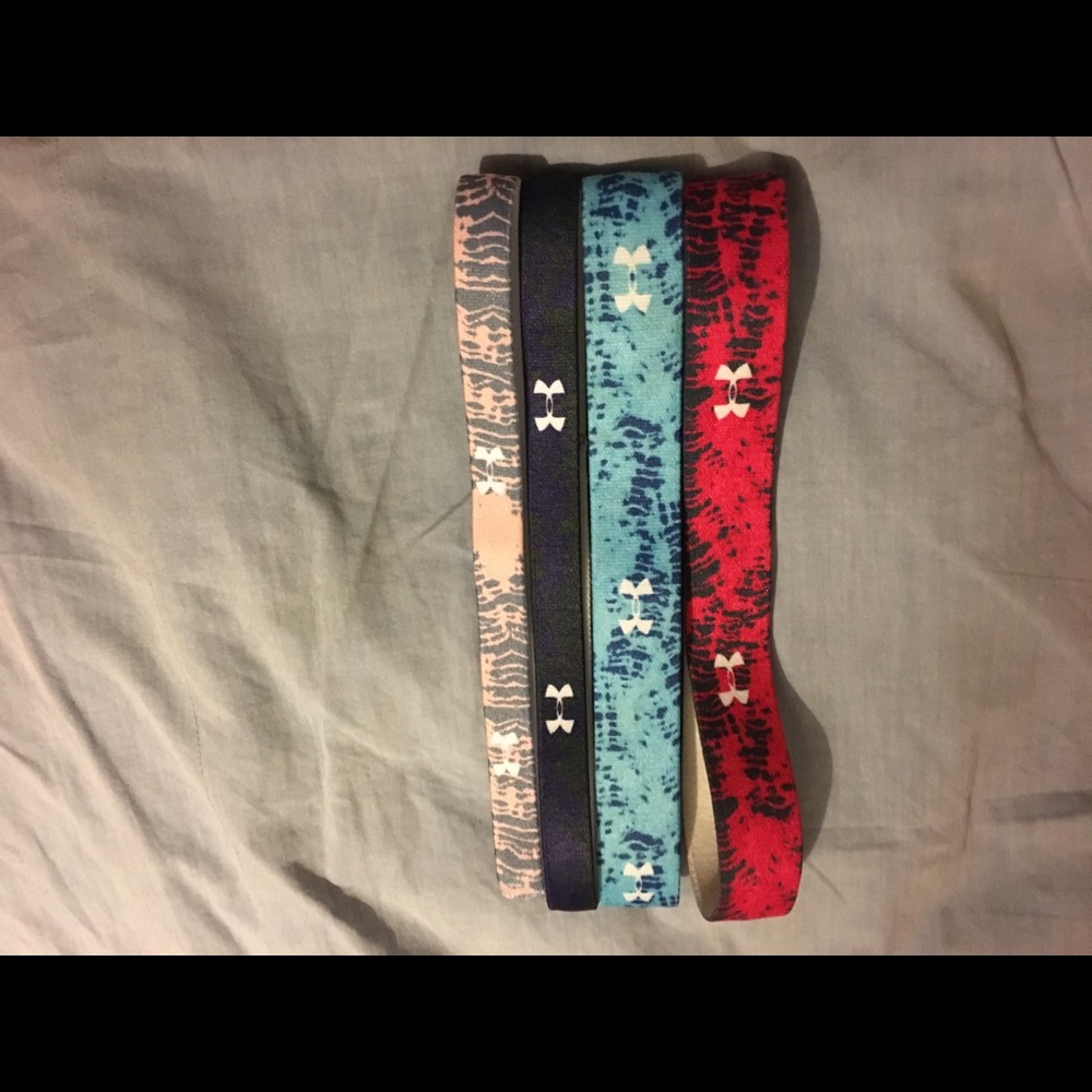 4 Under Armour headbands (multiple colors)